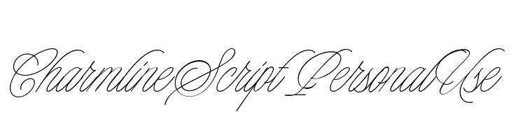 Charmline Script Personal Use  Free Fonts Download