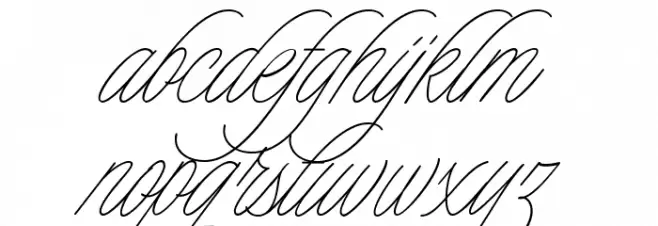 Charmline Script Personal Use 字体 小写