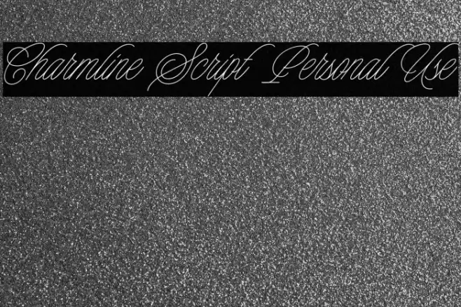 Charmline Script Personal Use Font examples