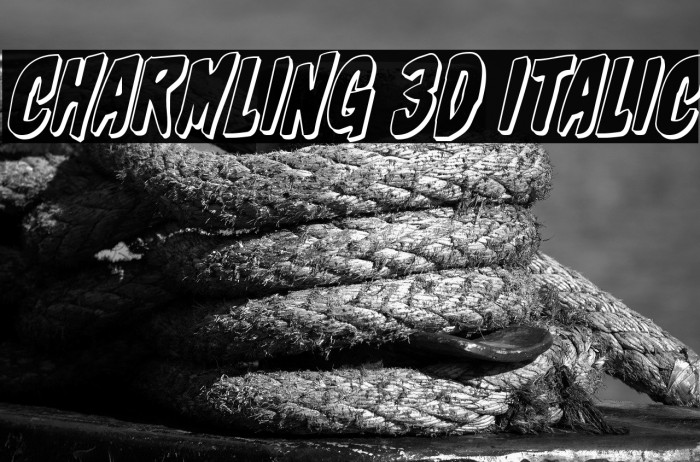 Charmling 3D Italic Example 3