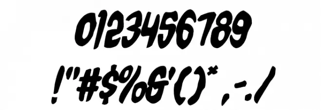 Charmling Balloon Italic Font OTHER CHARS