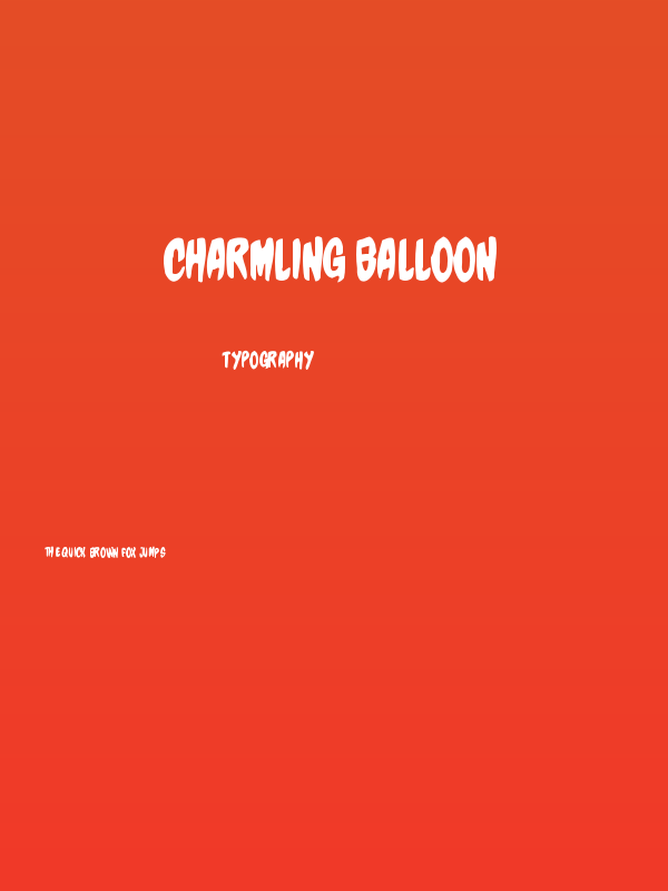 Charmling Balloon Poster