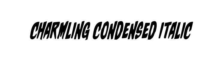 Charmling Condensed Italic  免费字体下载