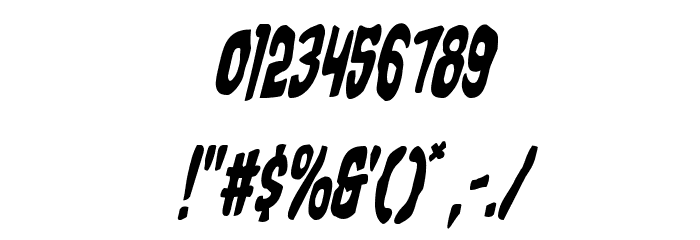 Charmling Condensed Italic Font OTHER CHARS