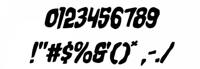 Charmling Expanded Italic Font OTHER CHARS