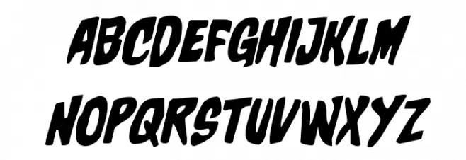 Charmling Expanded Italic Schriftart Groß