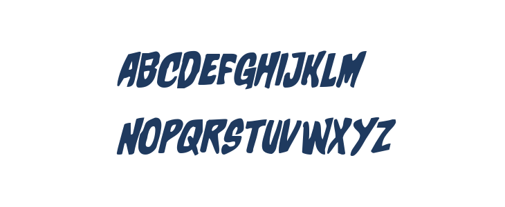 Charmling Expanded Italic Lowercase