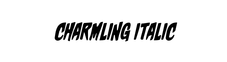 Charmling Italic  フリーフォントのダウンロード
