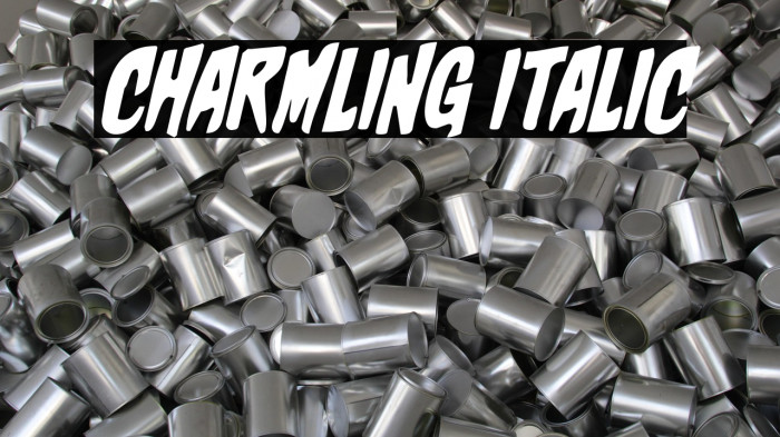 Charmling Italic Example 2