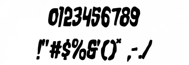 Charmling Rotated 2 Font OTHER CHARS