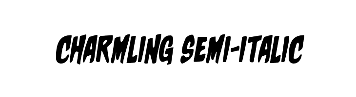 Charmling Semi-Italic  Скачать бесплатные шрифты