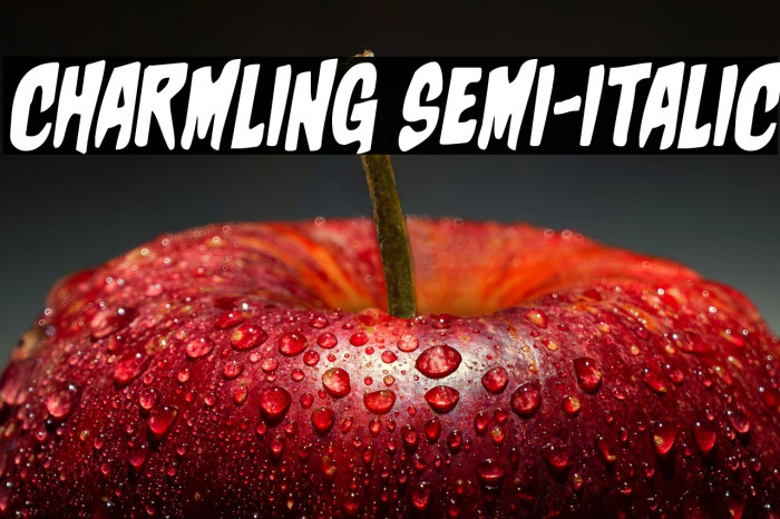 Charmling Semi-Italic Example 3