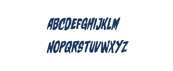 Charmling Staggered Italic Lowercase