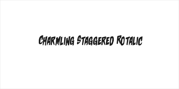 Charmling Staggered Rotalic Logo