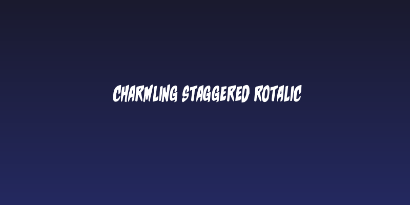 Charmling Staggered Rotalic Social Header