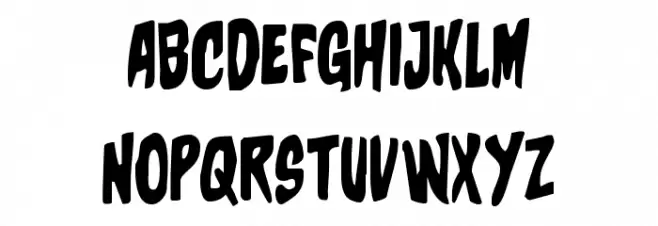 Charmling Staggered 字体 大写