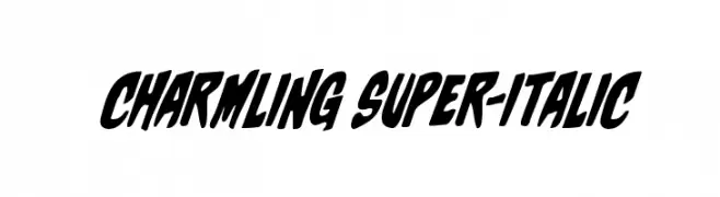Charmling Super-Italic  Скачать бесплатные шрифты