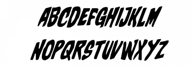 Charmling Super-Italic फ़ॉन्ट अपरकेस