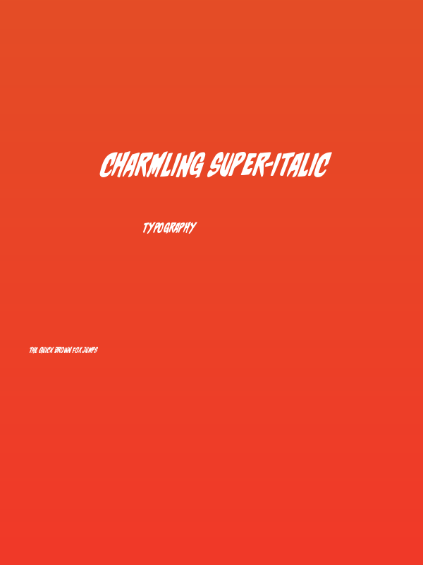 Charmling Super-Italic Poster