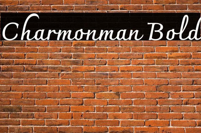 Charmonman Bold Font examples
