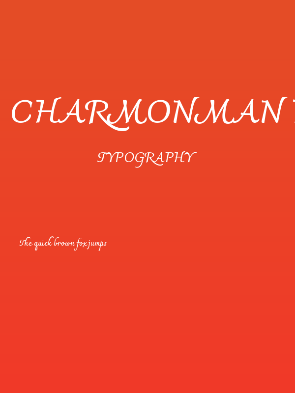 Charmonman Bold Poster