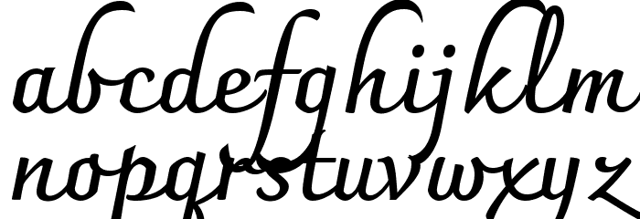 Charmonman Bold Font LOWERCASE