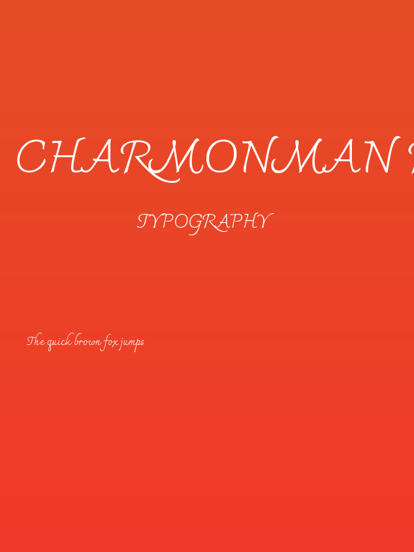 Charmonman Regular Poster