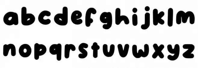 Charmy Regular फ़ॉन्ट लोअरकेस