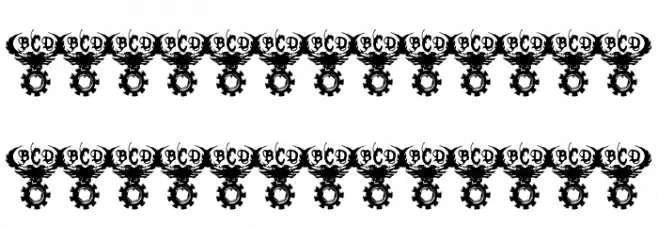 Charnel House Schriftart Kleinbuchstaben