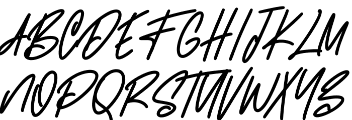 Charoeys Free Font UPPERCASE