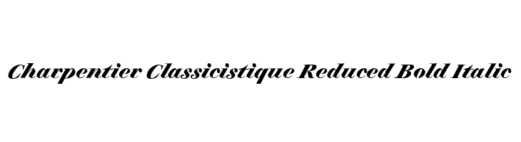 Charpentier Classicistique Reduced Bold Italic  Descarca Fonturi Gratis