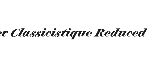 Charpentier Classicistique Reduced Bold Italic Logo