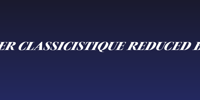 Charpentier Classicistique Reduced Bold Italic Social Header