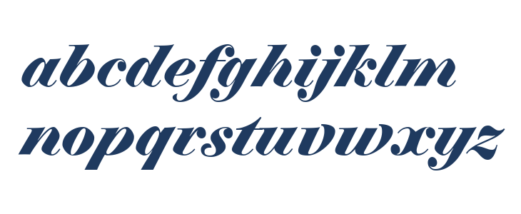 Charpentier Classicistique Reduced Bold Italic Lowercase