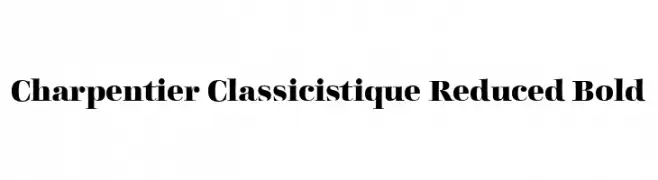 Charpentier Classicistique Reduced Bold  フリーフォントのダウンロード
