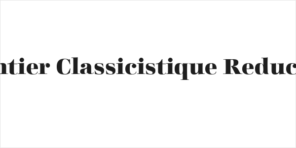 Charpentier Classicistique Reduced Bold Logo