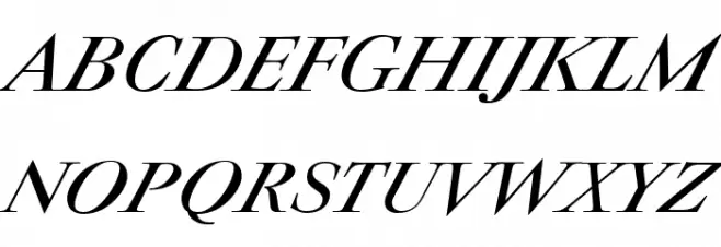 Charpentier Classicistique Reduced Italic 字体 大写
