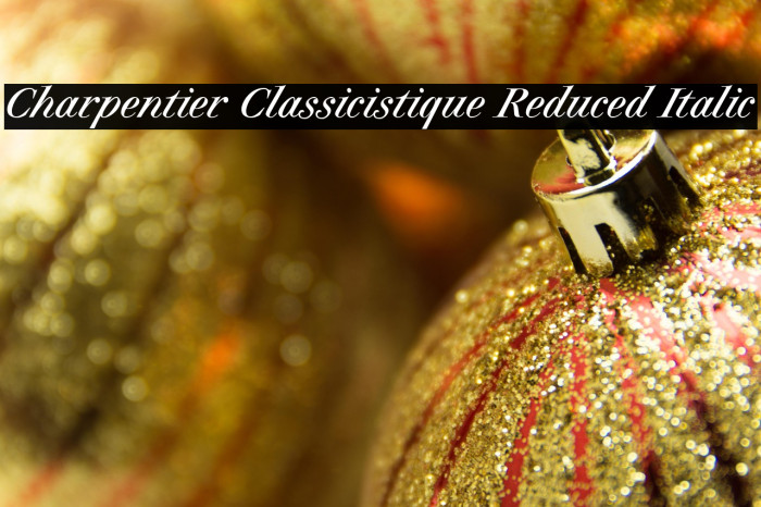 Charpentier Classicistique Reduced Italic Example 1