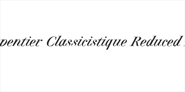 Charpentier Classicistique Reduced Italic Logo