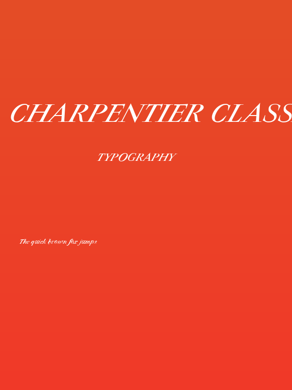 Charpentier Classicistique Reduced Italic Poster