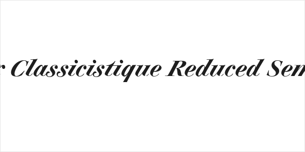 Charpentier Classicistique Reduced Semibold Italic Logo
