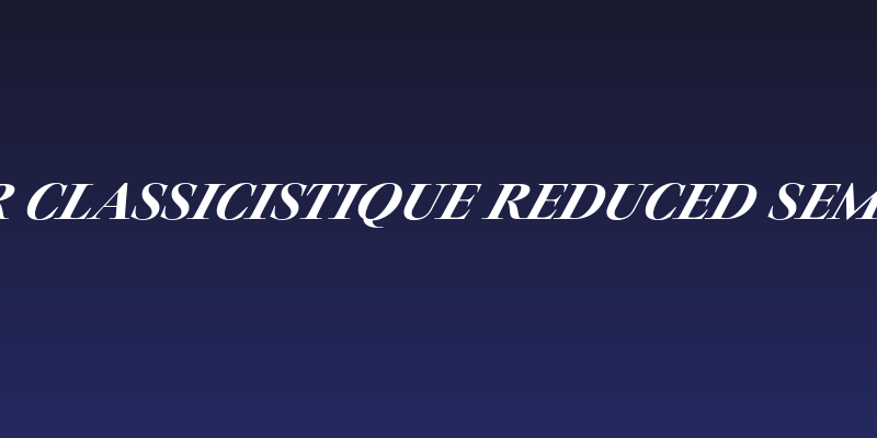 Charpentier Classicistique Reduced Semibold Italic Social Header