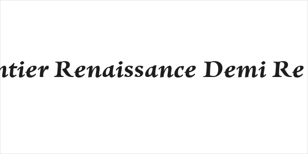 Charpentier Renaissance Demi Re Oblique Logo