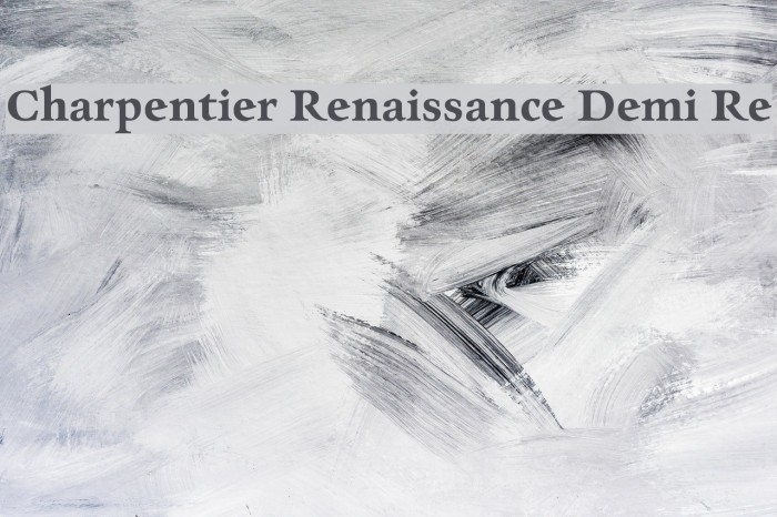 Charpentier Renaissance Demi Re Example 3