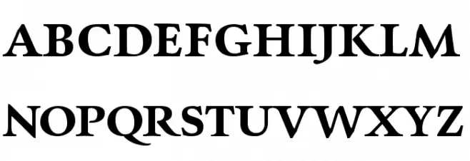 Charpentier Renaissance Pro Demi フォント 大文字