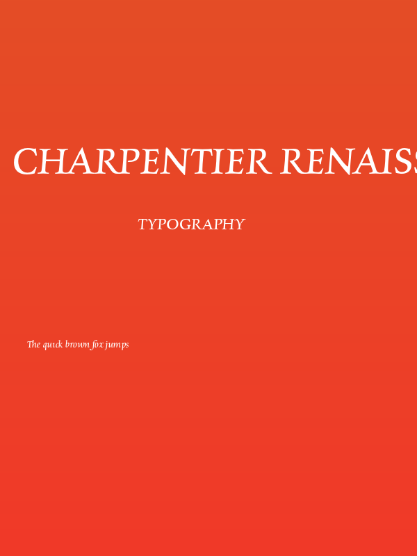 Charpentier Renaissance Pro Italic Poster