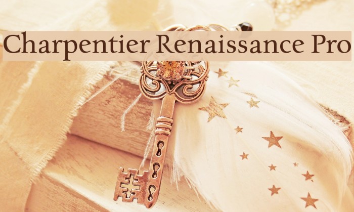 Charpentier Renaissance Pro Font examples