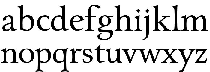 Charpentier Renaissance Pro Font LOWERCASE