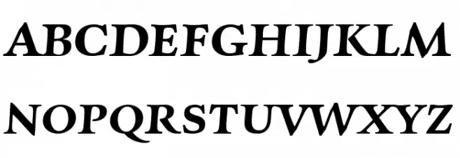Charpentier Renaissance Reduced Demi Oblique Шрифта ВЕРХНИЙ