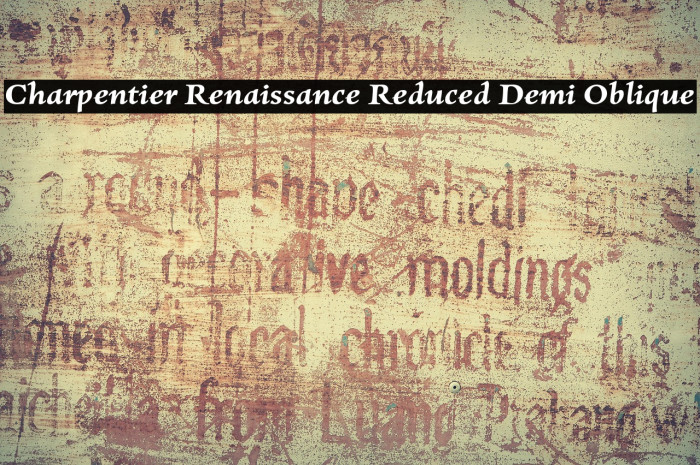 Charpentier Renaissance Reduced Demi Oblique Example 3
